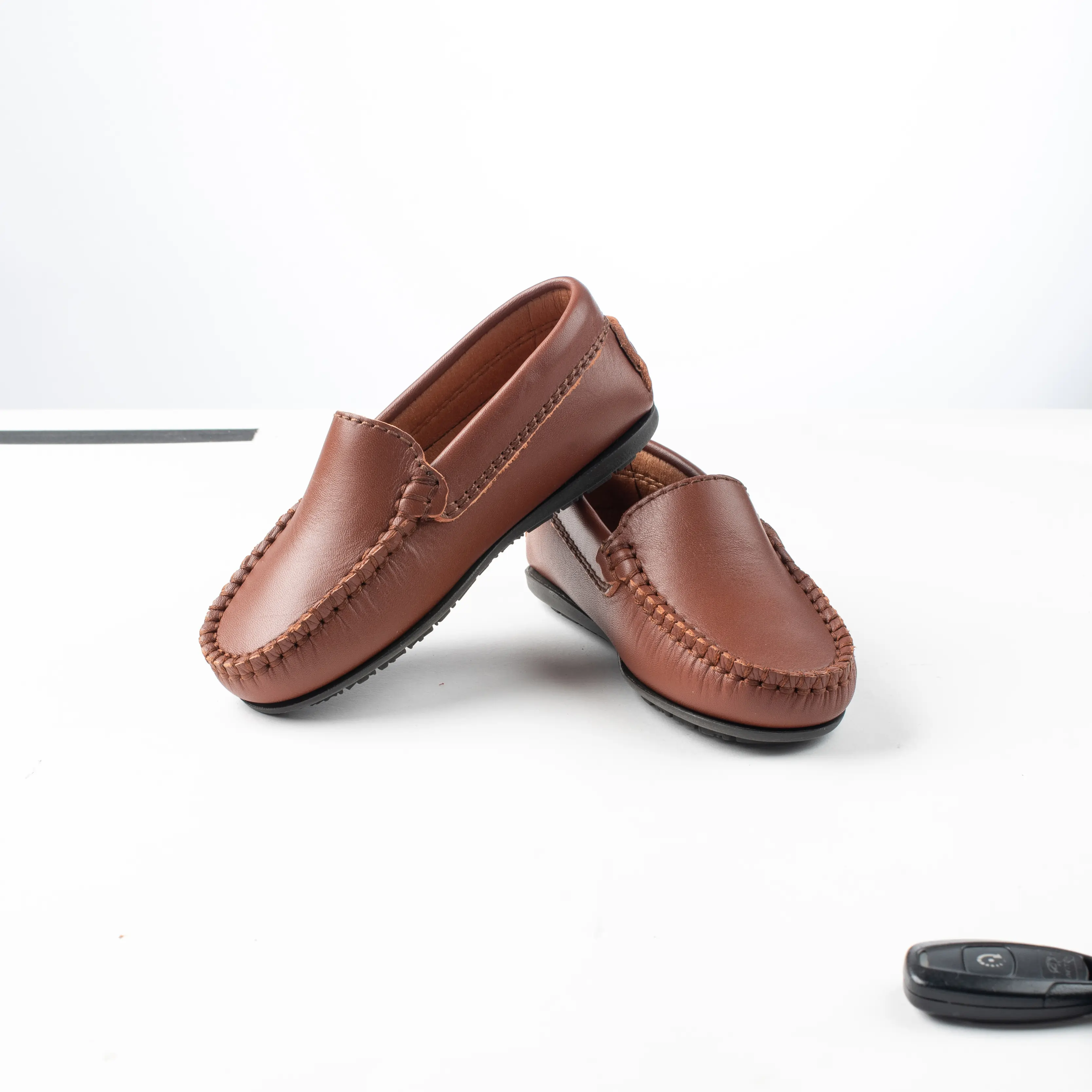 Kids' leather shoes from the best clipping path services.