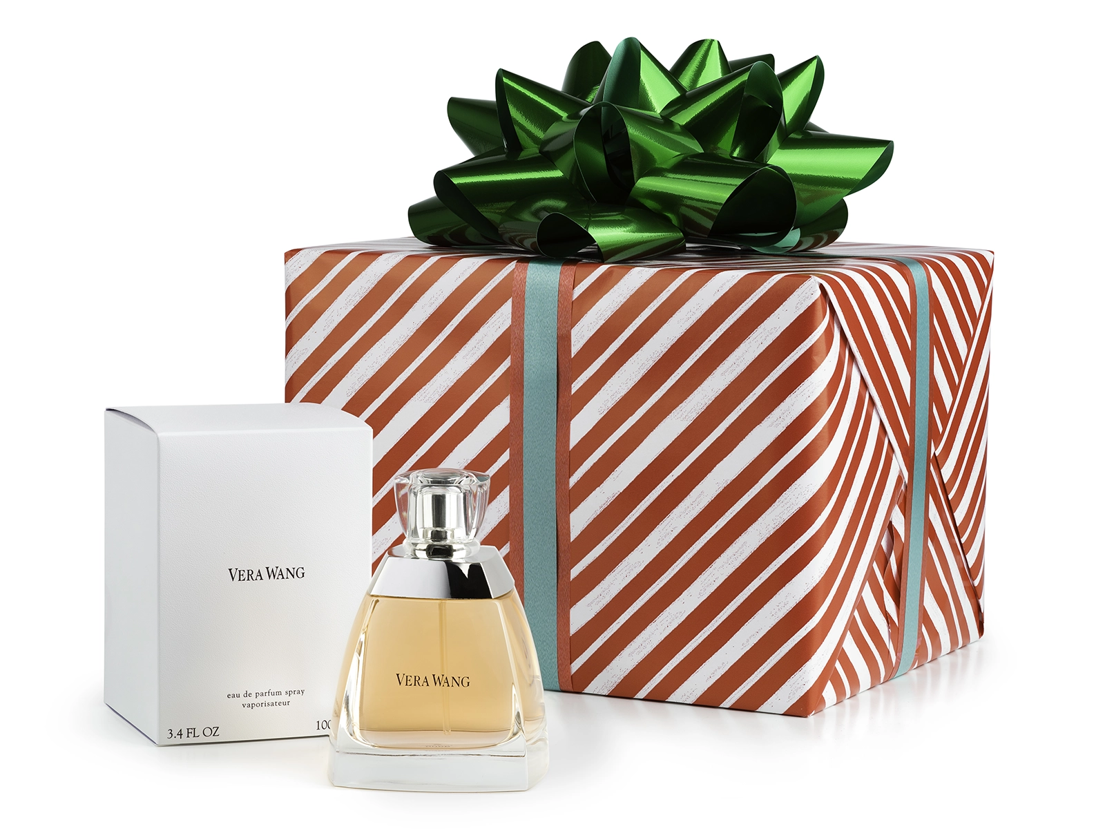 Gift box with perfume bottle 