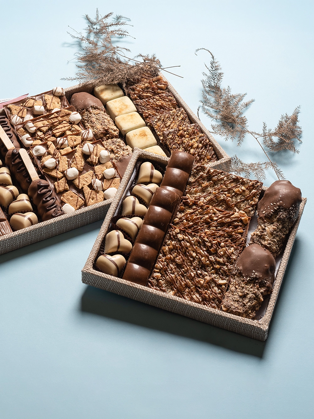 Luxury biscuit trays food photo retouching.
