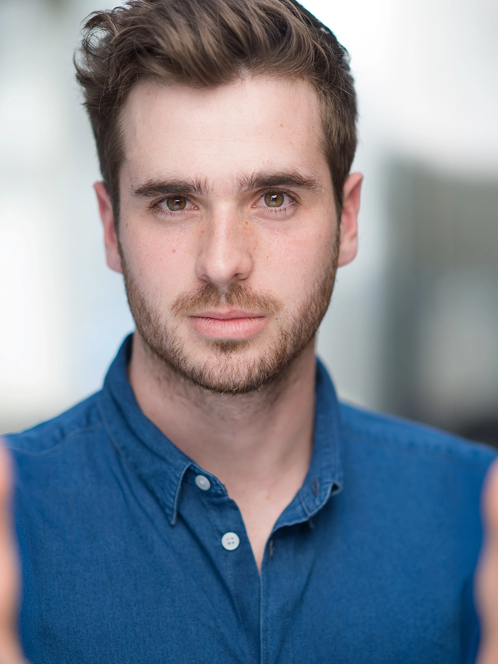 High-end female portrait headshot retouching services.