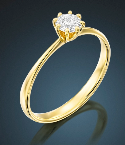 Gold Diamond Ring- Jewelry Retouching by ColorClipping